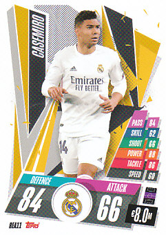 Casemiro Real Madrid 2020/21 Topps Match Attax CL #REA11